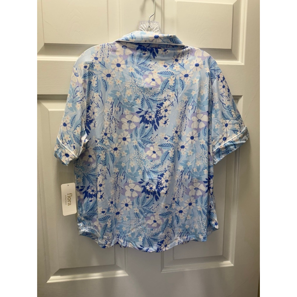 Women's Flora Nikrooz Pajama Set Medium Blue Floral - Picture 3 of 9